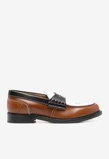 College Colorblocked Calf Leather Loafers Brown CWL13915_6