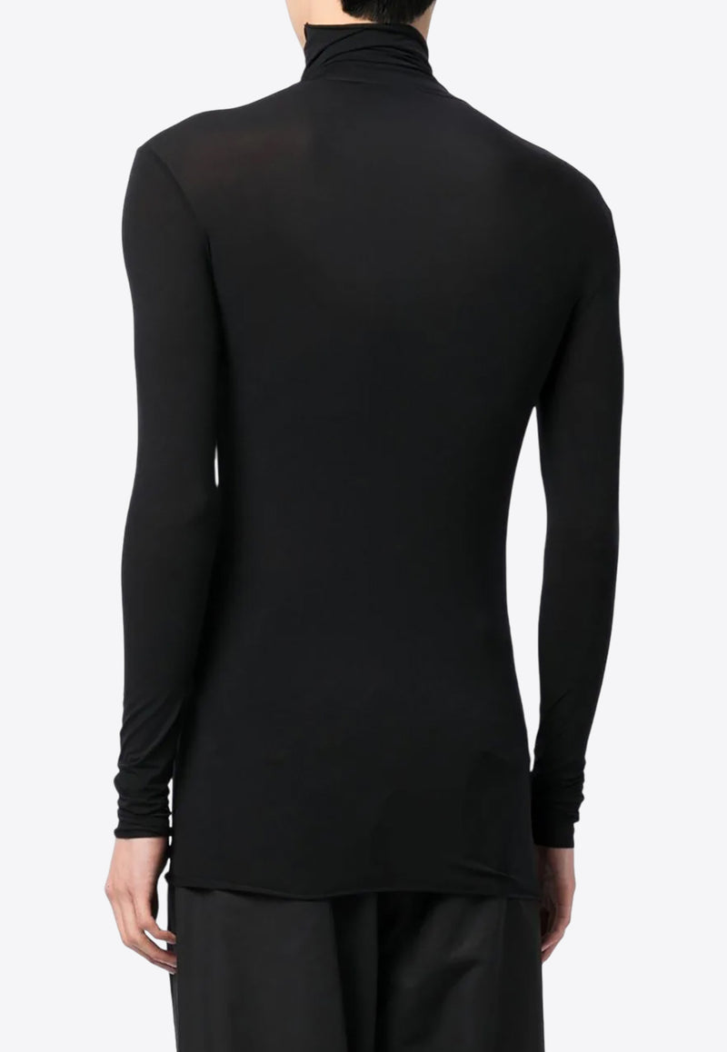 Sapio High-Neck Long-Sleeved T-shirt Black N11JERSEY_BK