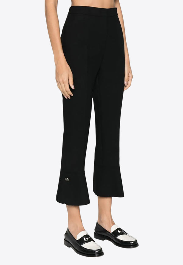 MSGM High-Waist Flared Pants Black 3541MDP07237612_99