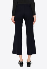 P.A.R.O.S.H Liliuxy Cropped Flared Wool Pants Blue D231089LILIUXY23_012