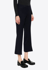 P.A.R.O.S.H Liliuxy Cropped Flared Wool Pants Blue D231089LILIUXY23_012