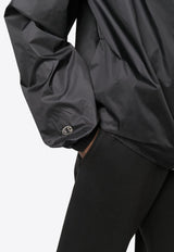 Rick Owens X Champion Concealed Hood Windbreaker Jacket Black CW02C9220CHNY_09