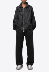 Rick Owens X Champion Concealed Hood Windbreaker Jacket Black CW02C9220CHNY_09