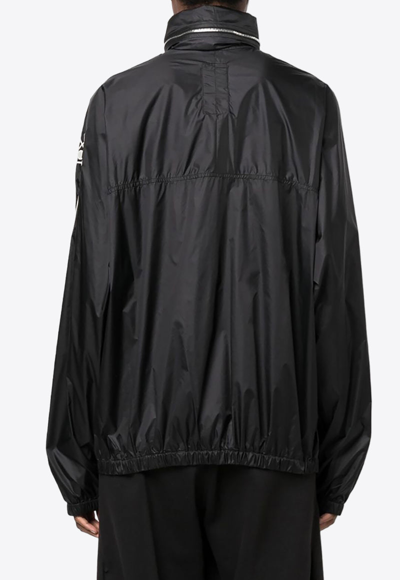 Rick Owens X Champion Concealed Hood Windbreaker Jacket Black CW02C9220CHNY_09