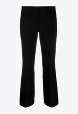 P.A.R.O.S.H Liliuxy Cropped Flared Wool Pants Black D231089LILIUXY23_013