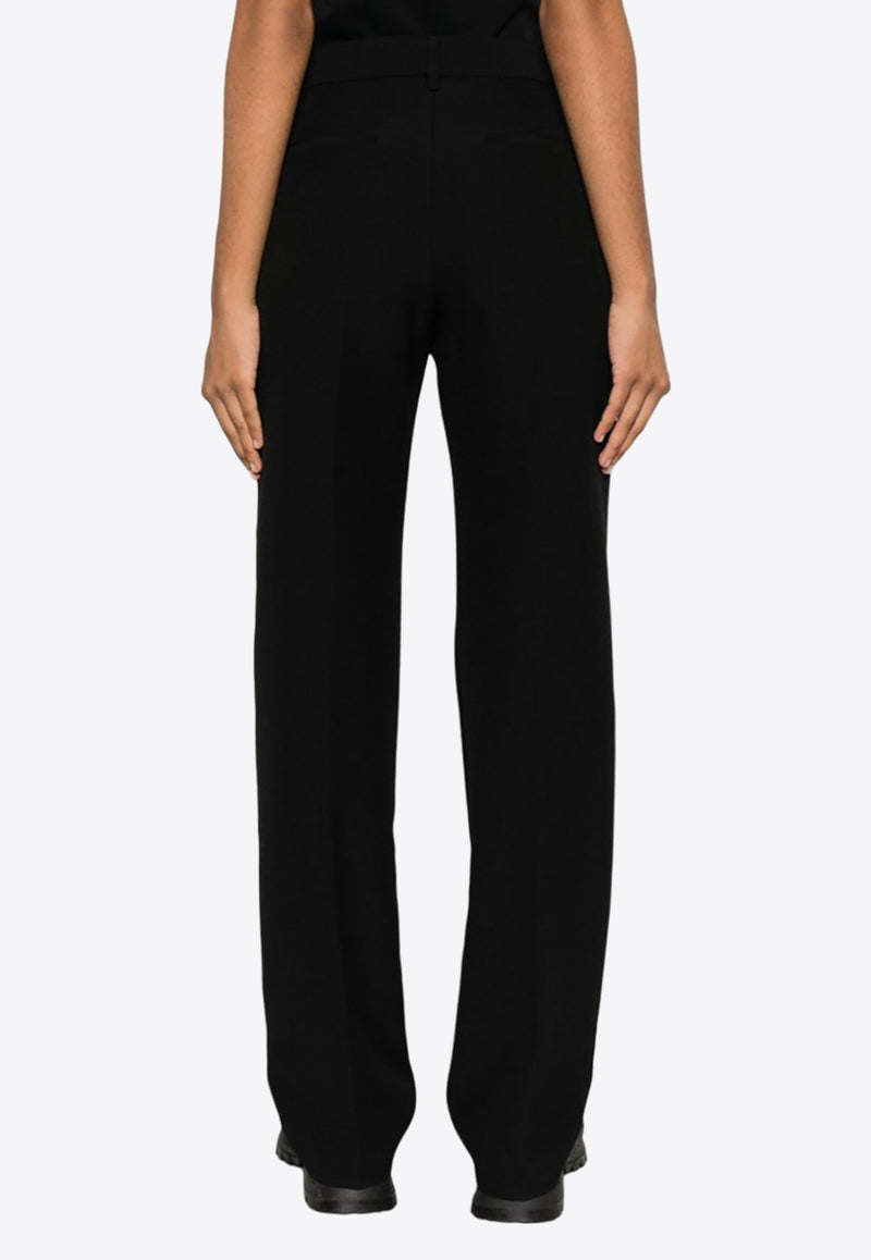 MSGM Tailored Straight-Leg Pants Black 3542MDP14237806_99