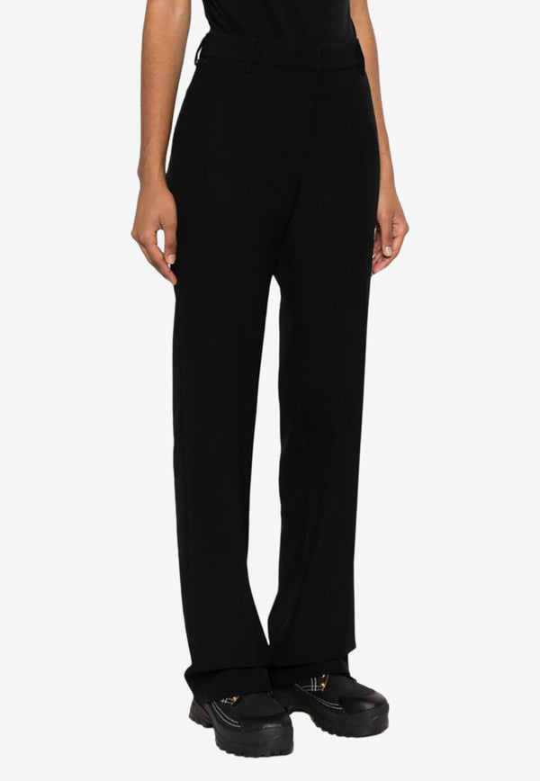 MSGM Tailored Straight-Leg Pants Black 3542MDP14237806_99