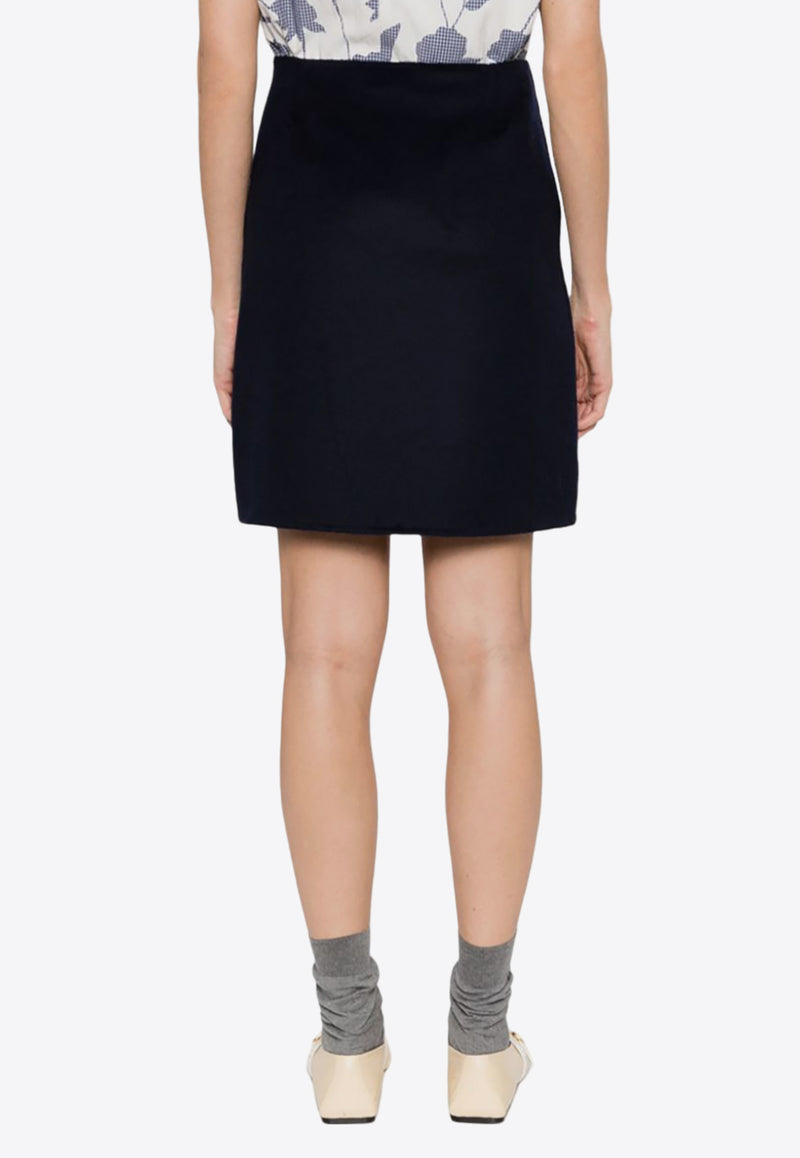 P.A.R.O.S.H Leak High-Waist Mini Skirt Blue D620663LEAK23_012