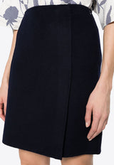 P.A.R.O.S.H Leak High-Waist Mini Skirt Blue D620663LEAK23_012