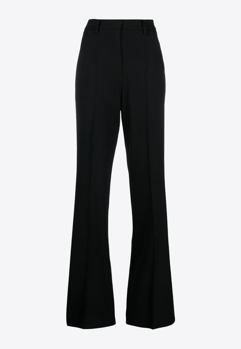 P.A.R.O.S.H Liliuxy Side-Stripe Flared Tailored Pants Black D230414LILIUXY23_013