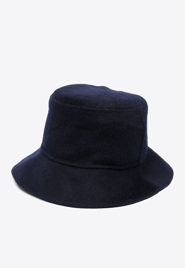 P.A.R.O.S.H Wide-Brim Wool Bucket Hat Blue D010526LEAK23_012