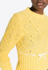 CORMIO Oma Interwoven Knitted Sweater Yellow OMA 5_YELLOW