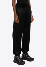 MSGM Logo Embroidered Track Pants Black 3542MDP74237809_99