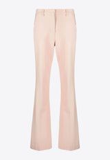 P.A.R.O.S.H Liliuxy Side-Stripe Flared Tailored Pants Beige D230414LILIUXY23_063