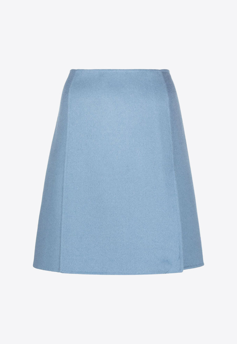 P.A.R.O.S.H Leak High-Waist Mini Skirt Blue D620663LEAK23_078