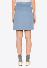 P.A.R.O.S.H Leak High-Waist Mini Skirt Blue D620663LEAK23_078