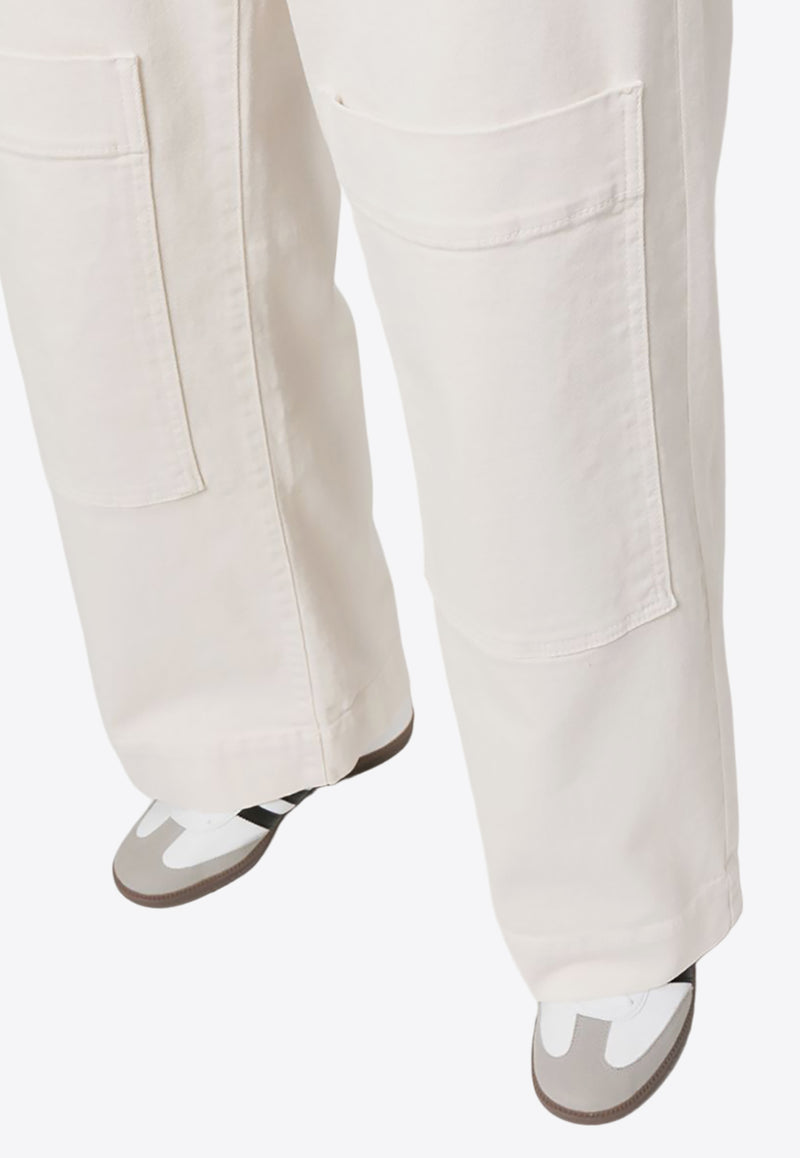 P.A.R.O.S.H Le Pockets Wide-Leg Pants White D232256CABAREX23W_002