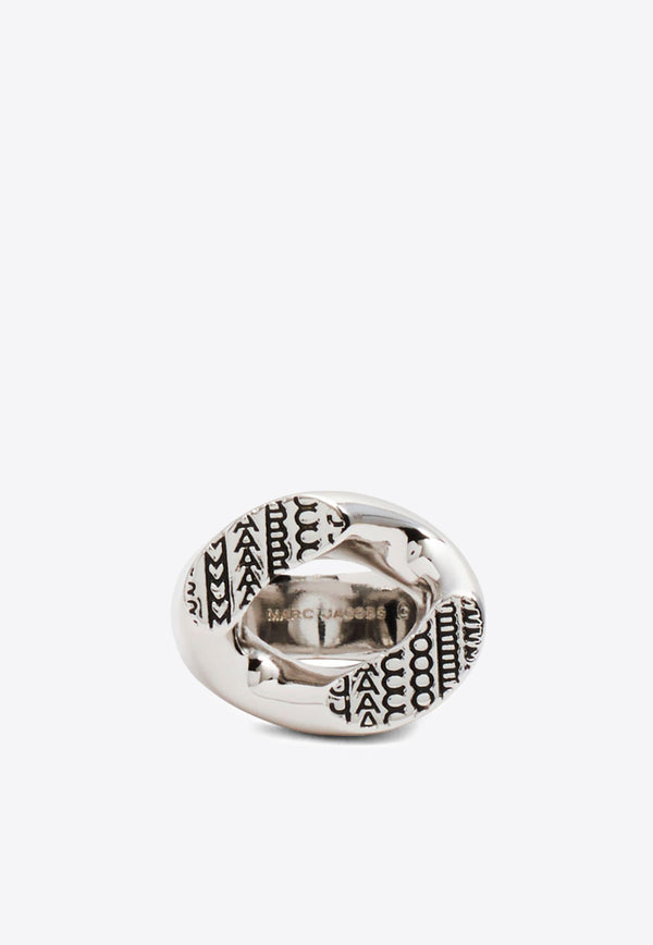 Marc Jacobs The Monogram Signet Ring  Silver 2F3JRN001J29_029