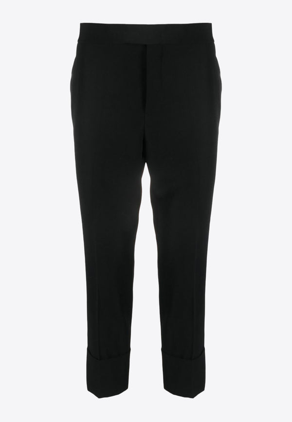 Sapio Straight-Leg Cropped Pants  Black N7PANMA_BK