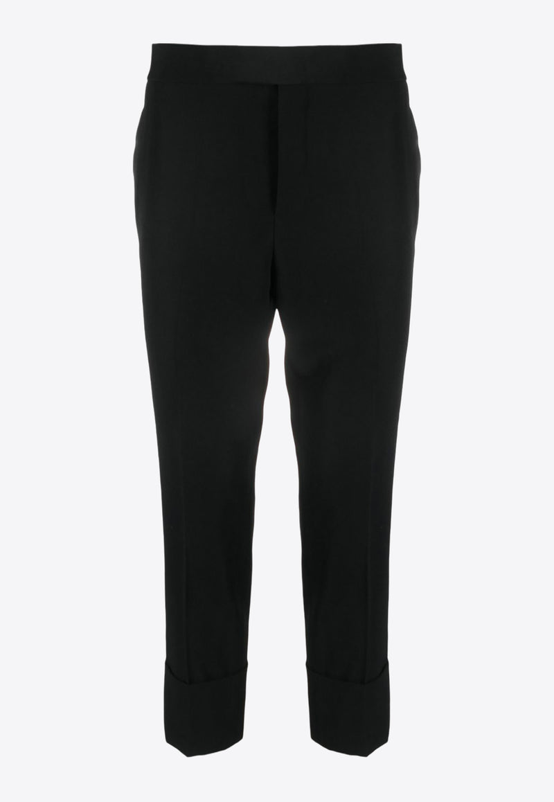 Sapio Straight-Leg Cropped Pants  Black N7PANMA_BK