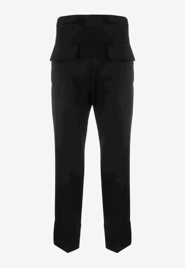 Sapio Straight-Leg Cropped Pants  Black N7PANMA_BK