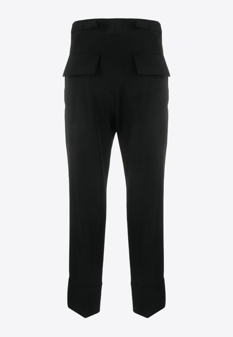 Sapio Straight-Leg Cropped Pants  Black N7PANMA_BK