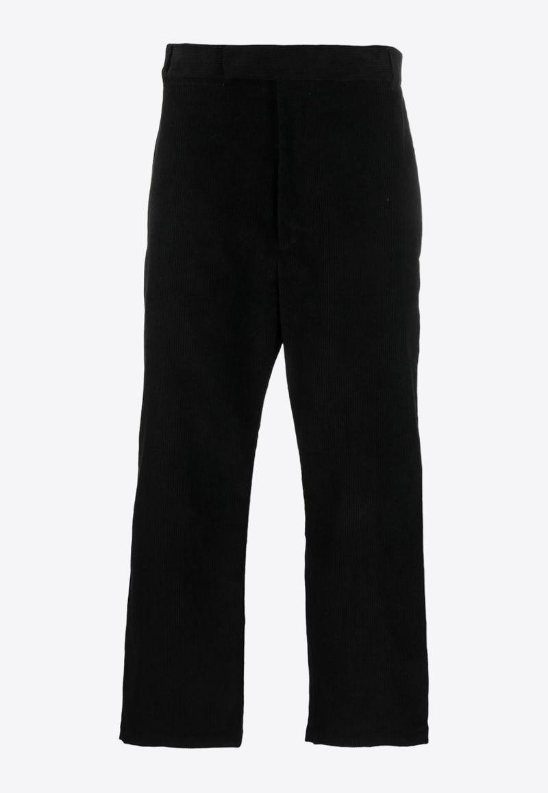 Thom Browne Corduroy Cropped Pants Black MTU320UF0220_001