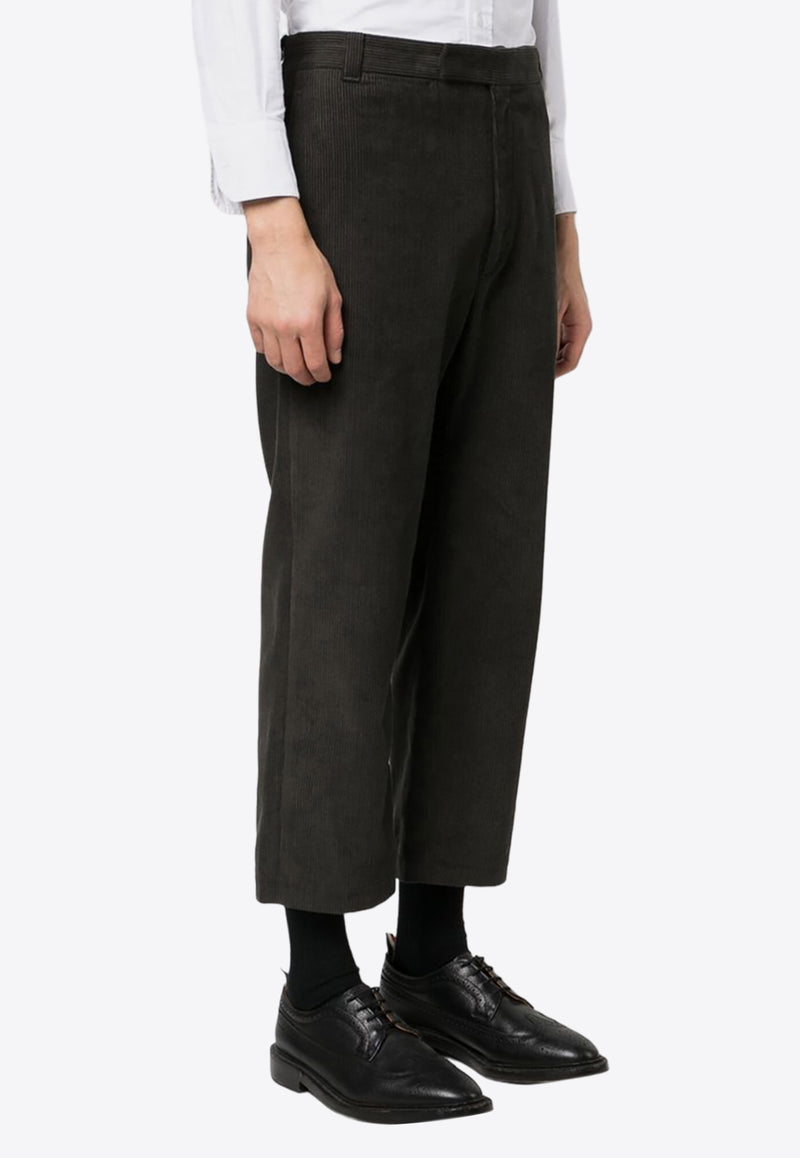 Thom Browne Corduroy Cropped Pants Brown MTU320UF0220_205