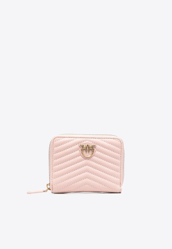 PINKO Taylor Love Birds Quilted Wallet Blush 100249A0GK_O81Q