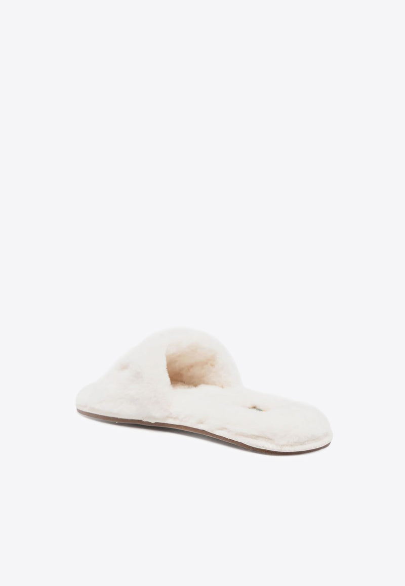 Paul Smith Juniper Faux-Fur Logo Slippers White W1SJNP01LPLY_06