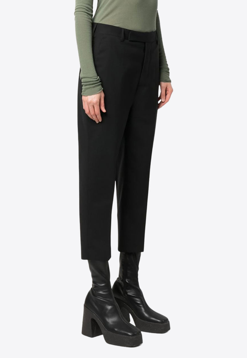 Rick Owens Straight-Leg Cropped Pants Black RP02C1305ZL_09