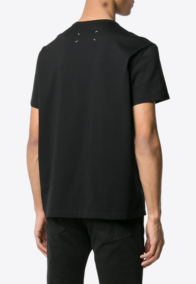 Maison Margiela Distorted Logo T-shirt Black S30GC0701S22816_900