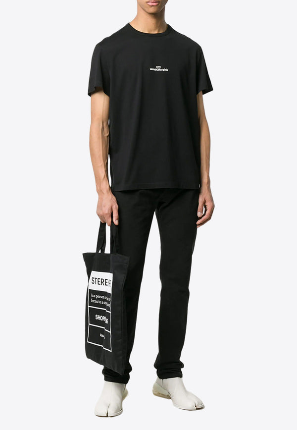 Maison Margiela Distorted Logo T-shirt Black S30GC0701S22816_900