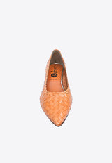 La Rose Carol 50 Woven Pumps Orange 97340P0CAROL_MANGO