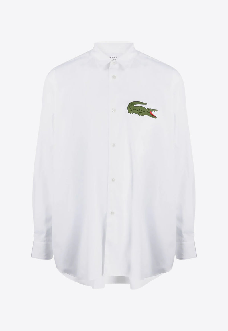 Comme Des Garçons X Lacoste Logo Patch Shirt White FLB003W23_1