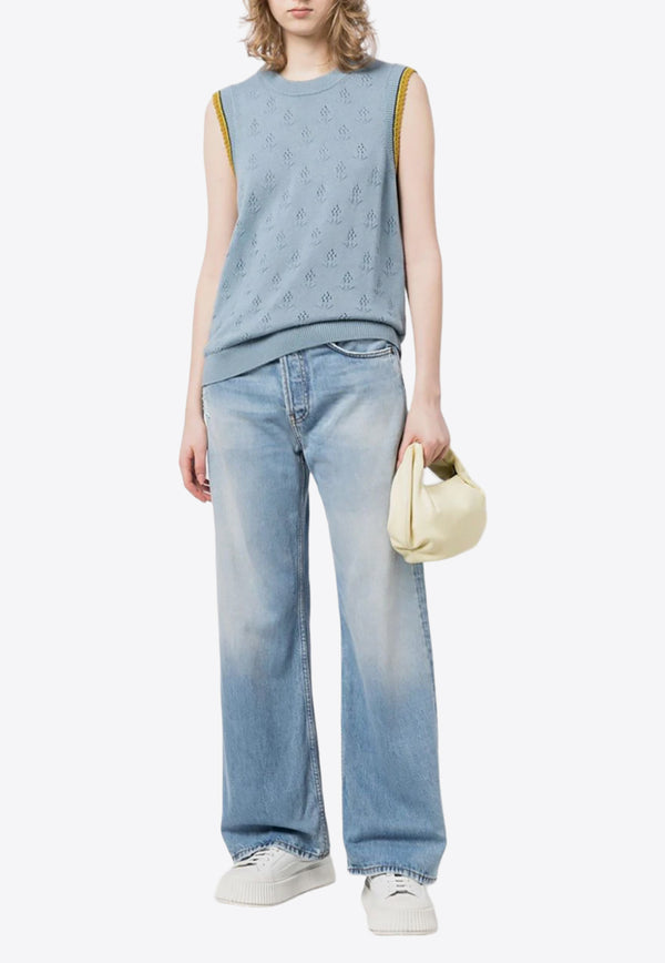 Paul Smith Pointelle Knit Top Blue W2R339NL31111_44