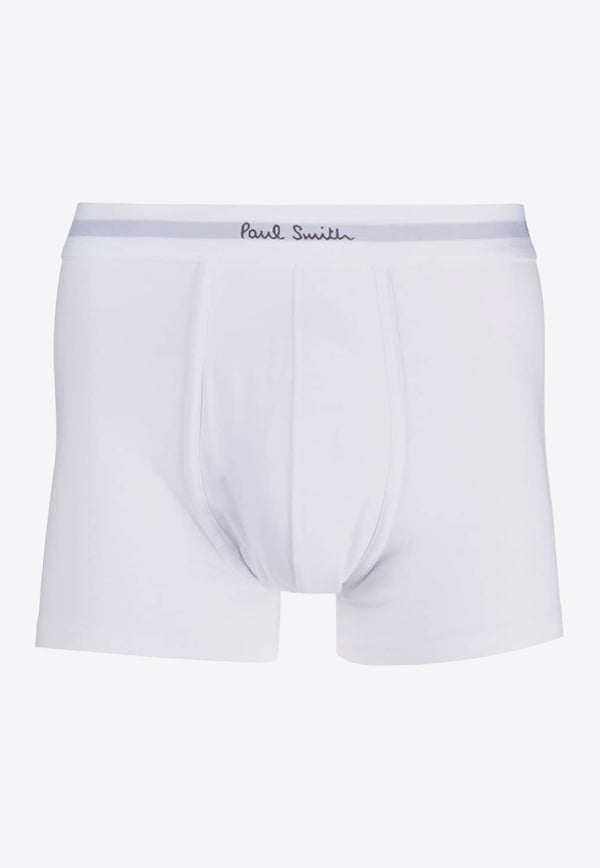 Paul Smith Logo Print Boxers - Set of 5 White M1A914MR5PK_01