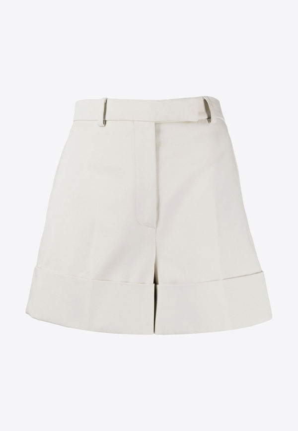 Thom Browne Grosgrain Stripe Knee-Length Shorts White FTC436UF0175_113