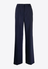 Off-White Wide-Leg Wool-Blend Pants Blue OWCO008F23FAB001_4747