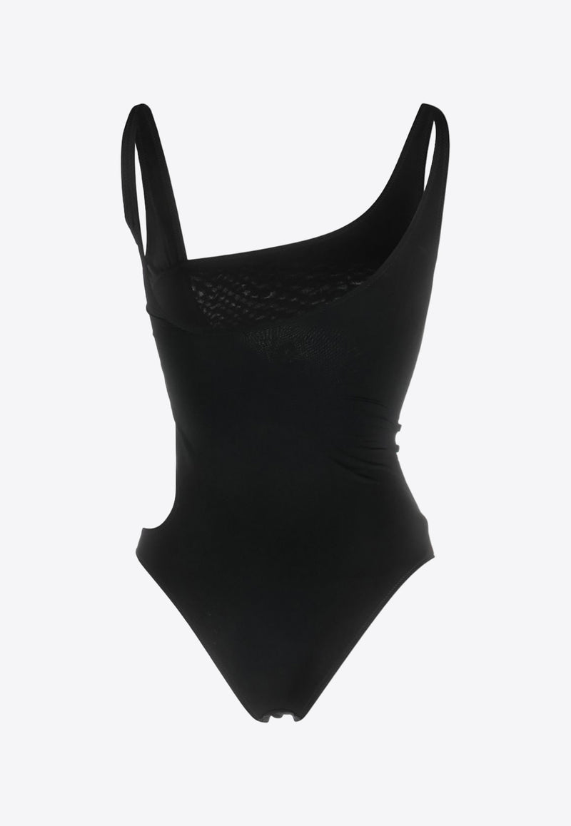 Off-White Cut-Out One-Piece Swimsuit Black OWFC014F23JER001_1000