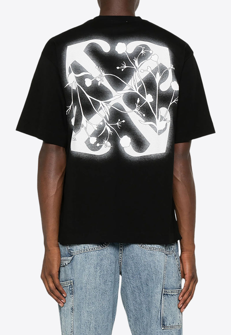 Off-White Flower Arrow T-shirt Black OMAA120F24JER005_1001