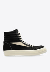 Rick Owens DRKSHDW Porterville Vintage High-Top Sneakers Black DU02D2810DOLVS_911