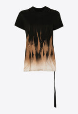 Rick Owens DRKSHDW Small Level Printed T-shirt Black DS02D2208RNSUN_0983