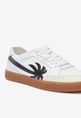 Palm Angels New Palm 1 Leather Sneakers White PMIA099F24LEA001_0110