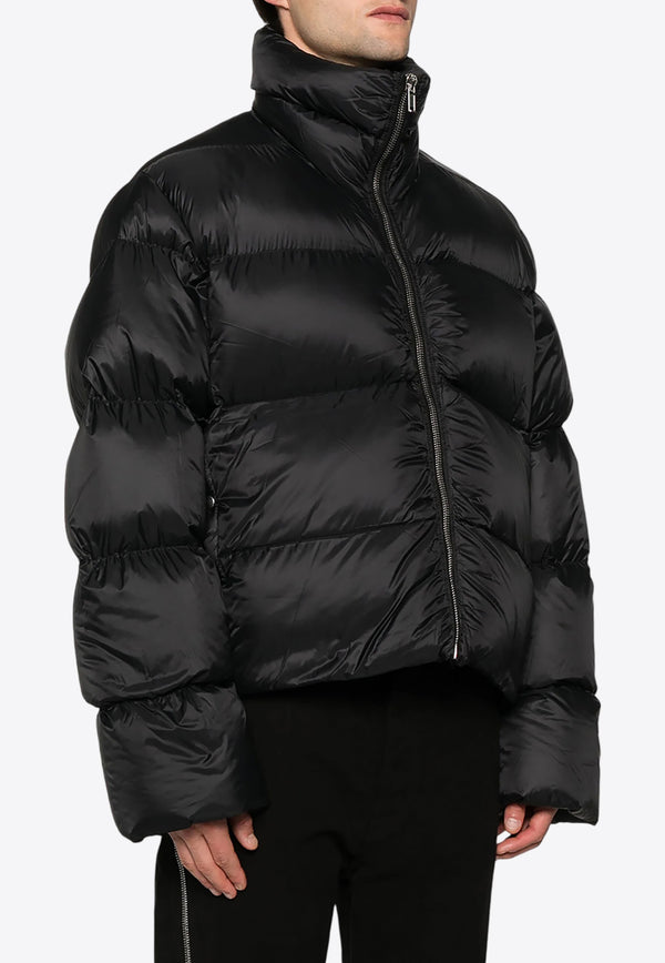 Rick Owens Turtle Puffer Down Jacket Black RU02D6745NPD3_09