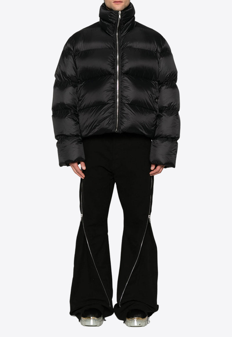 Rick Owens Turtle Puffer Down Jacket Black RU02D6745NPD3_09