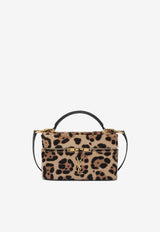 Saint Laurent Gaby Leopard Print Pony Leather Vanity Bag 798098AAE6T/R_YSL-2490