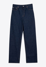 Gucci Logo Patch Straight-Leg Jeans Blue 798228XDCYY/P_GUC-4100