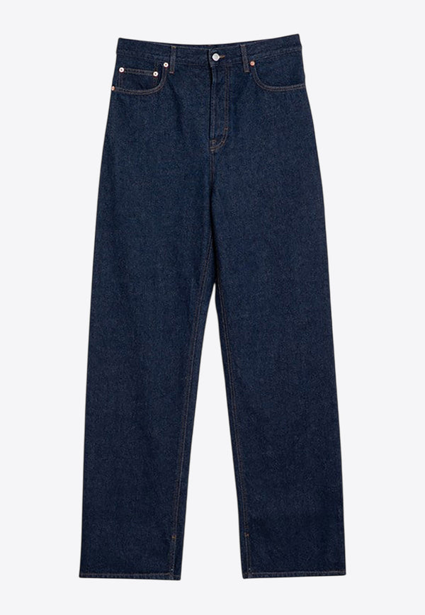 Gucci Logo Patch Straight-Leg Jeans Blue 798228XDCYY/P_GUC-4100