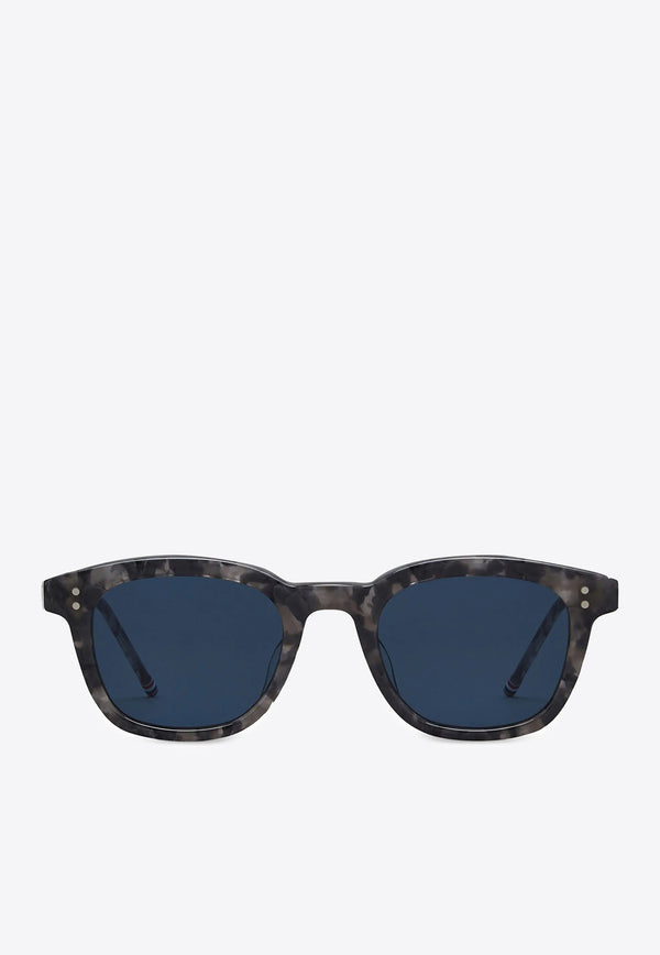 Thom Browne Tokyo Tortoiseshell Rectangular Sunglasses Blue UES921AG0002_025